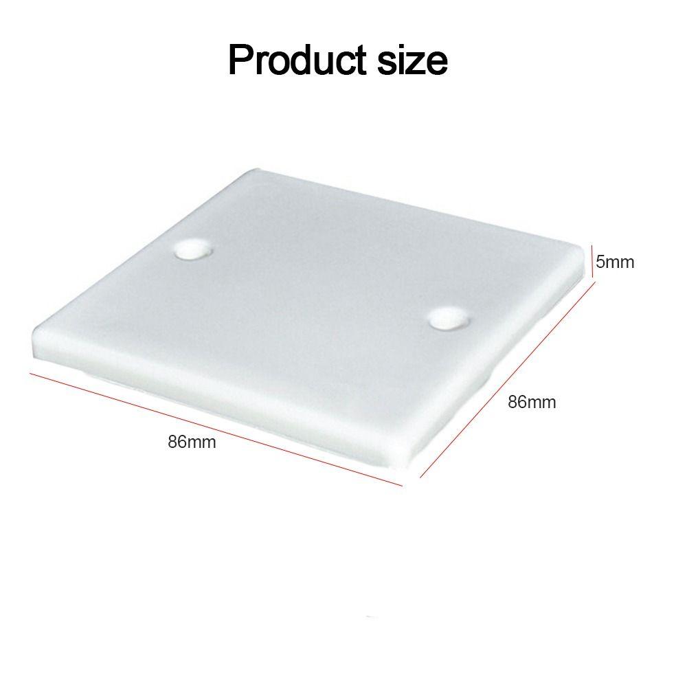10pcs/set Plastic Concealed Box Cover Easy Installation 86 Type Wall Cover Dustproof Decorative Cover Plate Home Decoration