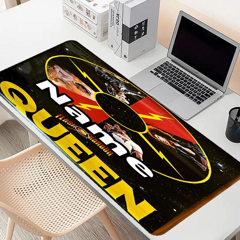 Custom Name Personalized Queen (band) Pattern Mousepad, Laptop PC Desk Mat, Decorative Desk Mat for Home Keyboard Pad Gift