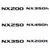 Suitable for Lexus NX series tail badge decorative metal letter stickers