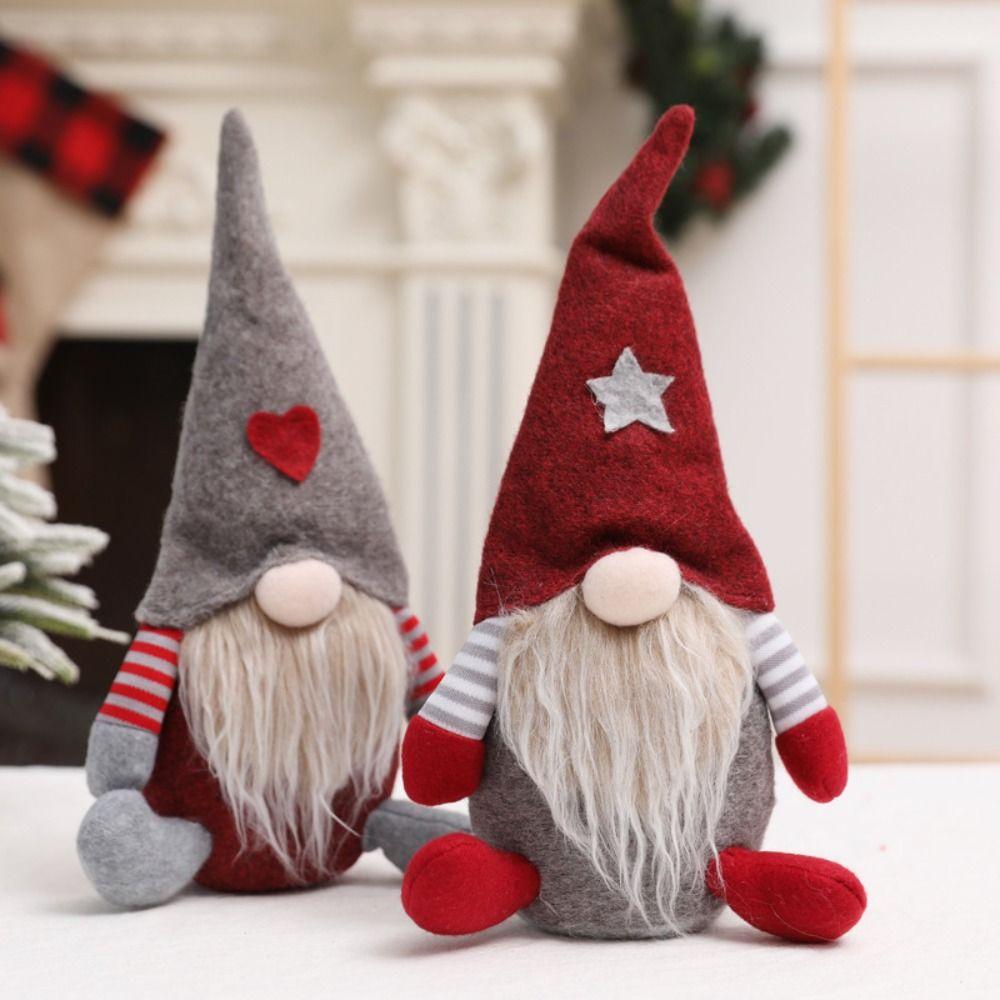 European Faceless Elf Doll Faceless Elf Forest Man Doll Creative Christmas Doll Ornaments Desktop