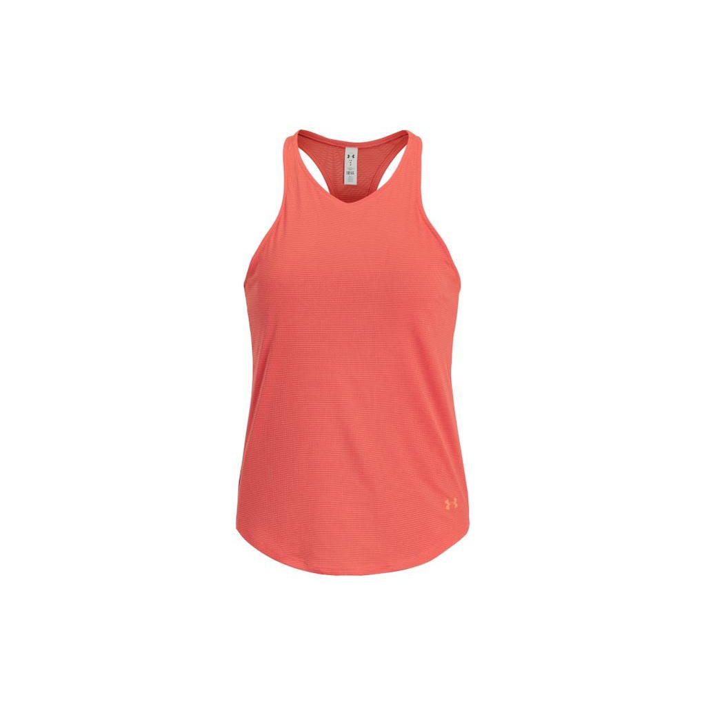 Under Armour Coolswitch Solid Running Sports Tank Top Women Tops Red 1363261-690