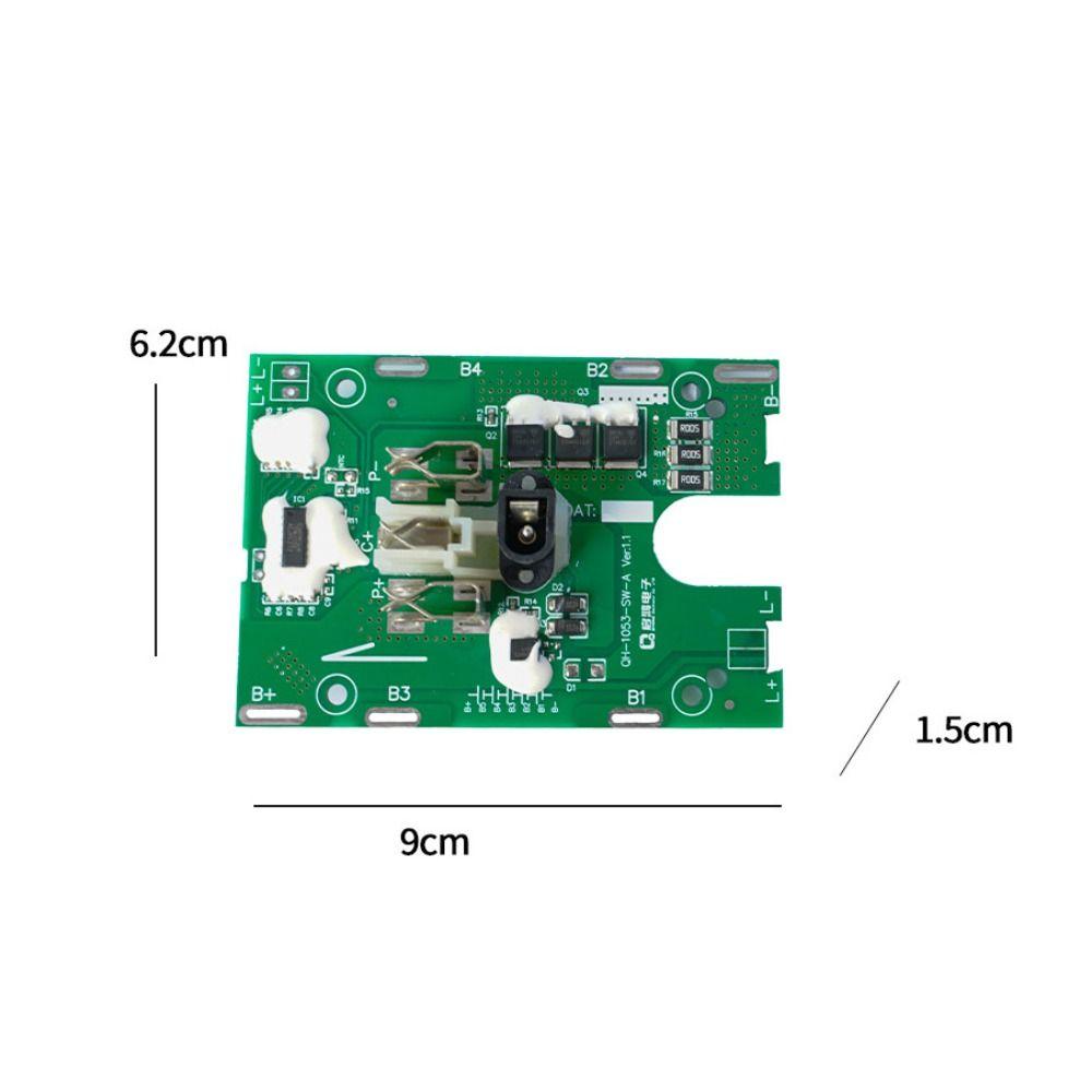 Плата защиты зарядки для печатной платы 18/21 В 3МОП Плата схемы без защиты лампы Аксессуары для электроинструмента Электроинструмент