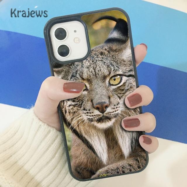 Krajews African Lyn Caracal Big Cat Phone Case Cover For iPhone 17 Air 16 15 14 plus 11 12 13 pro ma coque Fundas