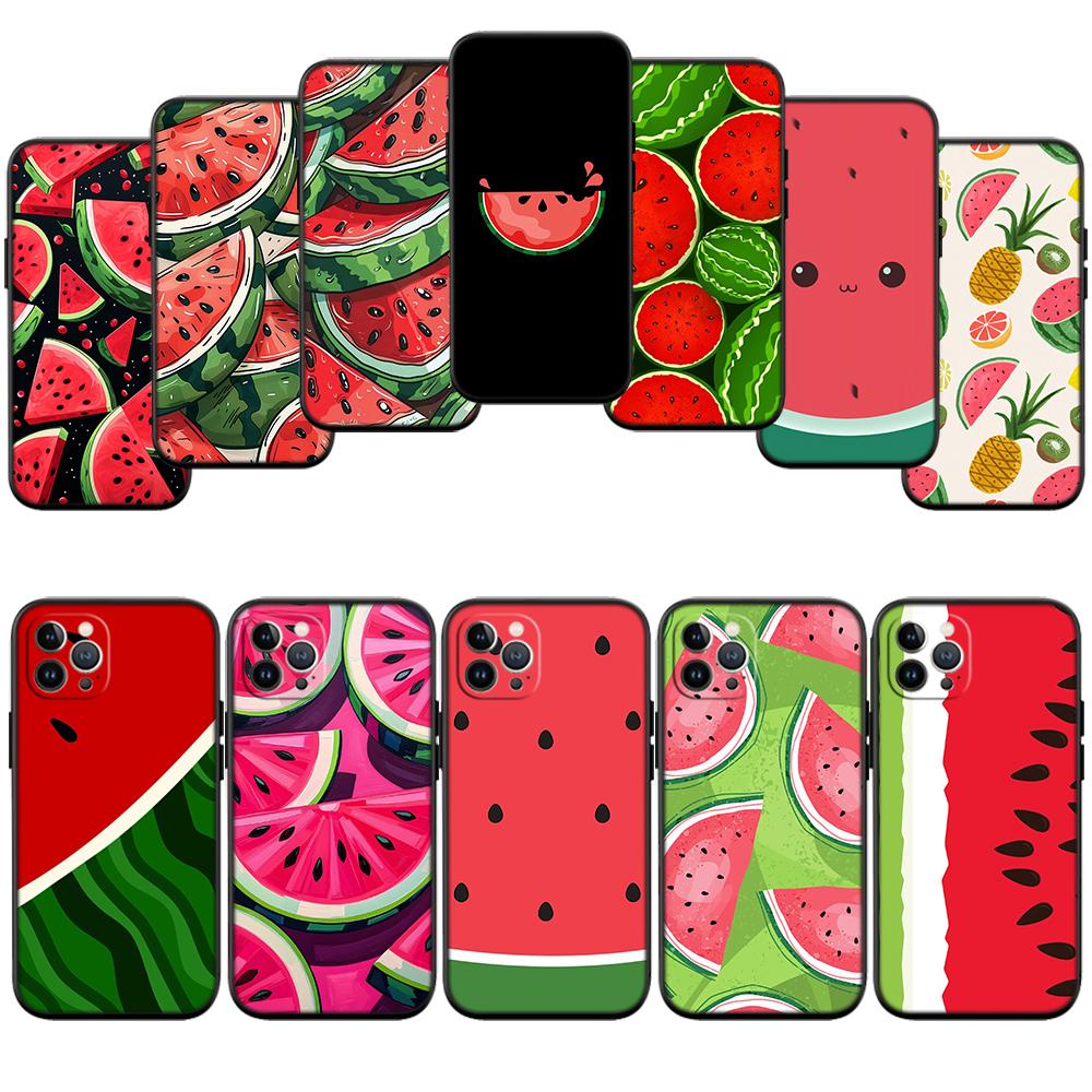 RA8 Cartoon Fruit Watermelon New High-End Shell Phone Case for iPhone SE X XS XR 16E 17 11 Pro Max 8 7 6 6s Plus Air
