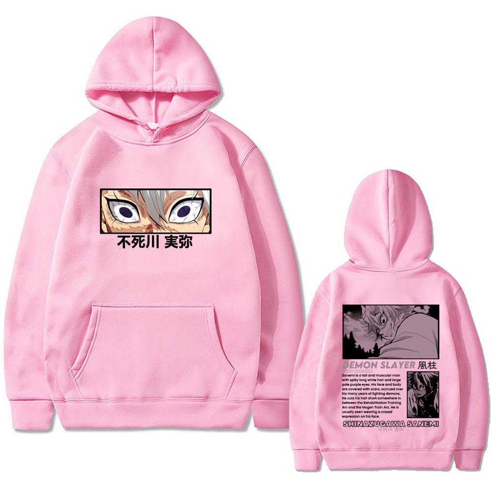 Аниме Клинок, рассекающий демонов Шинадзугава Санеми Худи Kimetsu No Yaiba Толстовка с капюшоном Мужская Женская Модная Толстовка оверсайз