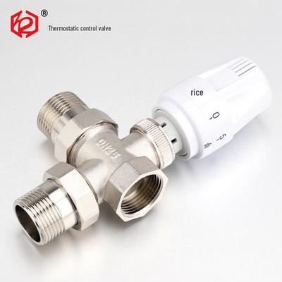 Автоматический 3-ходовой термостатический клапан Lianchang для отопительного радиатора 4/6 точек с адаптером для алюминиево-пластиковой трубы