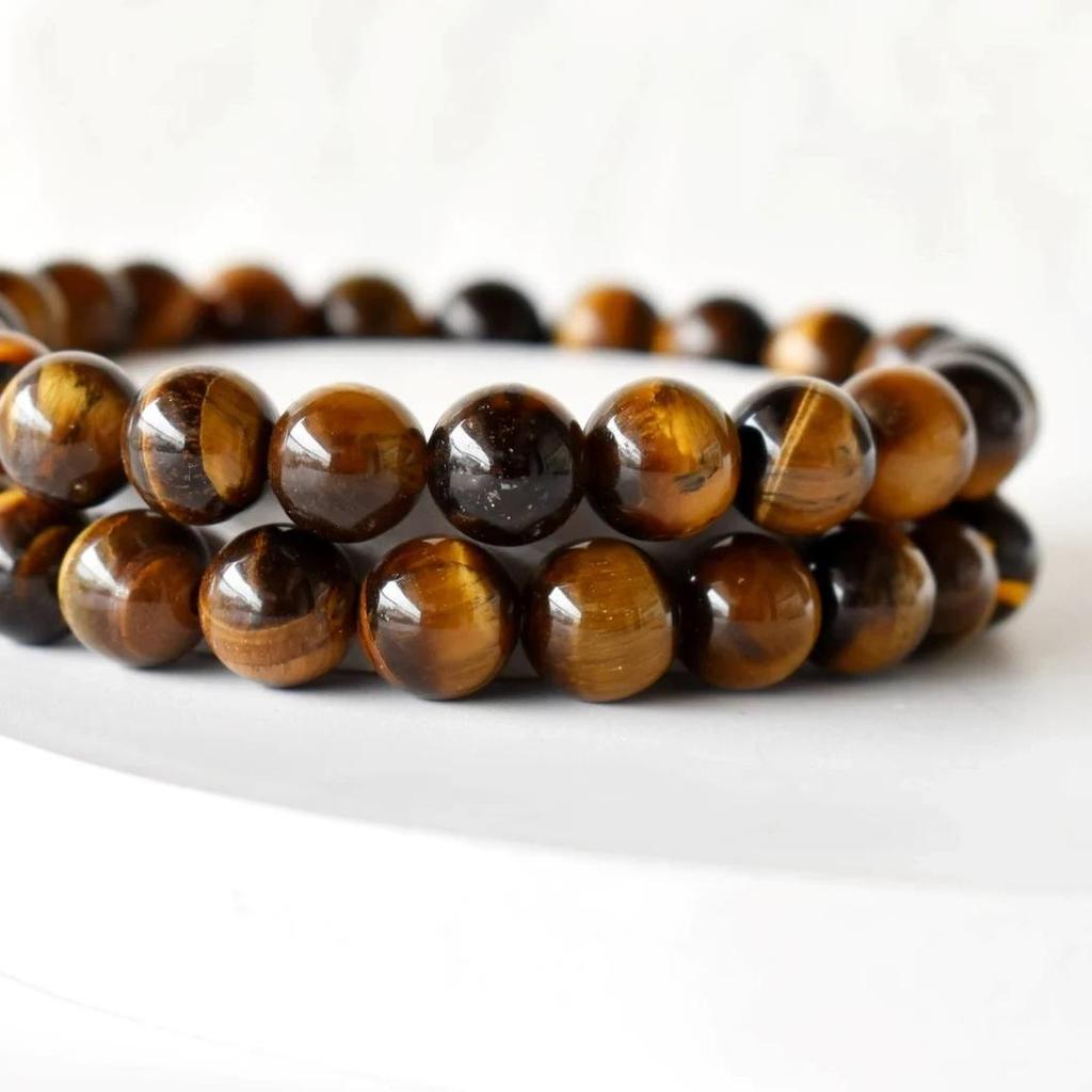 Браслет из хрустального тигрового глаза, круглый браслет из бусин, браслет из драгоценных камней 4 мм, 6 мм, 8 мм, 10 мм, браслет из бусин,