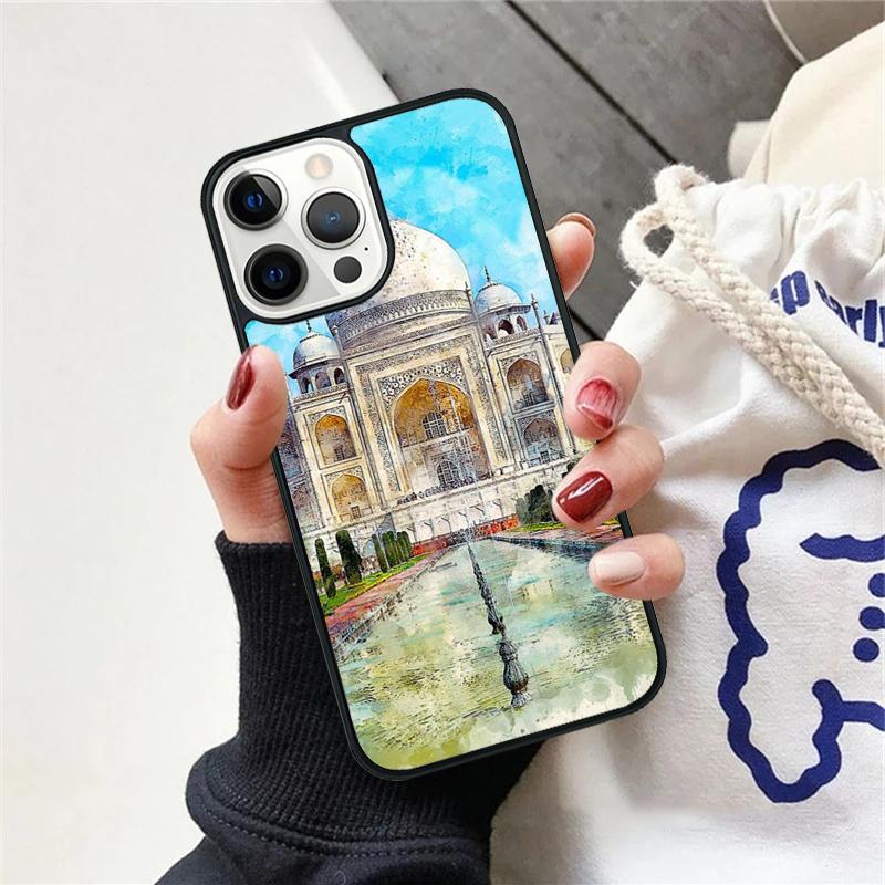 Taj Mahal India Mausoleum Phone Case For iPhone 17 Air 15 16 Cover  11 13 14 Pro Max 12 Plus Max Fundas