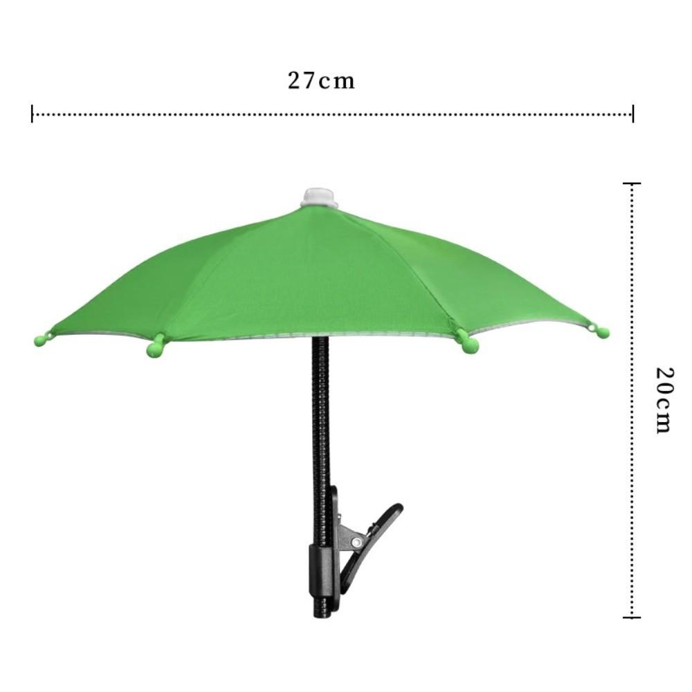 Flexible Metal Hose Mini Sun Shade Anti-UV Shade Clip On Parasol Outdoor Live Stream