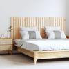 824848 vidaXL Wall-mounted Headboard 159.5x3x60 Cm Solid Pine Wood