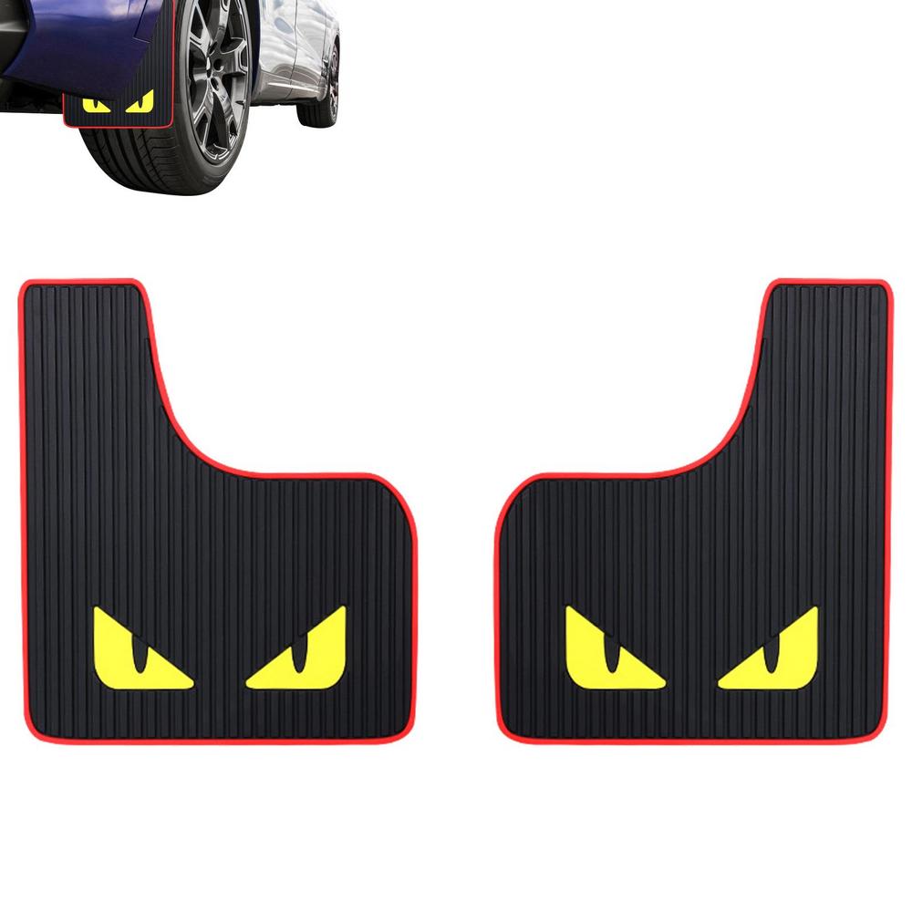 Car Mud Flaps 2pcs Rally Armor Mud Flaps Car Mud Flaps Universal PVC Mudguard Soft No Collision Front And Rear Guards Mud Flaps