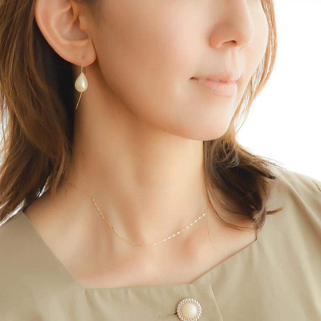 Ожерелье Gold K10 BOX K10 Design Cut Chain Ожерелье [NAOTJEWELRY] [NAOTJEWELRY] [Подарок включен] Женское