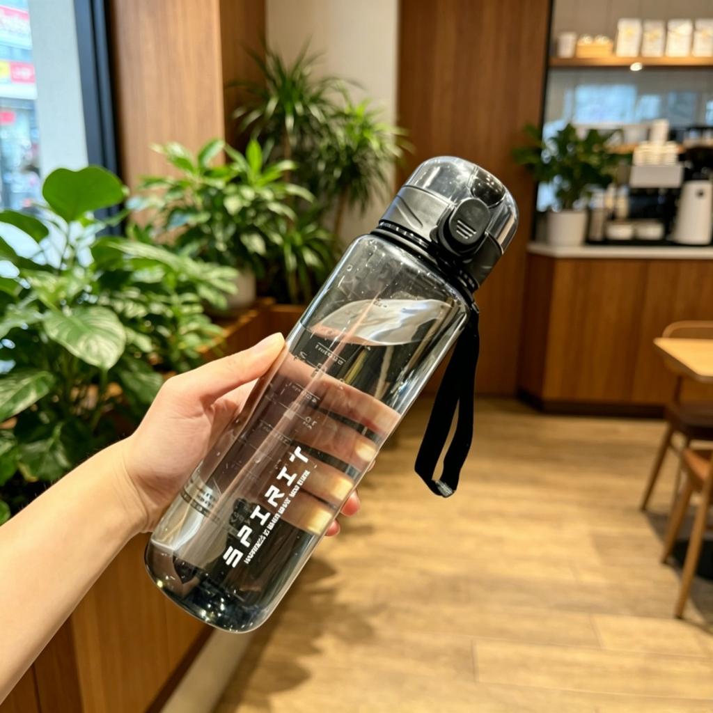 Premium Transparent Home Water Bottle, Leak-proof High Aesthetic Design, Durable Reusable Lightweight Plastic Cup, Ideal for Dai