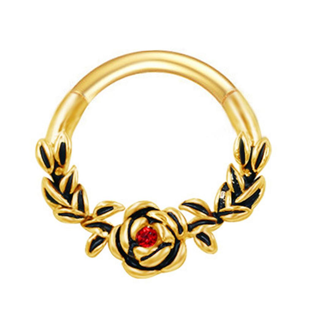 Стильное хрустальное кольцо для носа из нержавеющей стали серебристого цвета, аксессуары для пирсинга тела для вечеринок