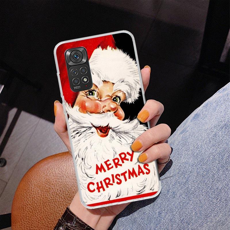 Christmas Santa Claus Present Phone Case For Xiaomi Redmi Note 15 14 13 12S 12 11 Pro Plus 14S 11S 11E 10 10S 11T 5G Personalize
