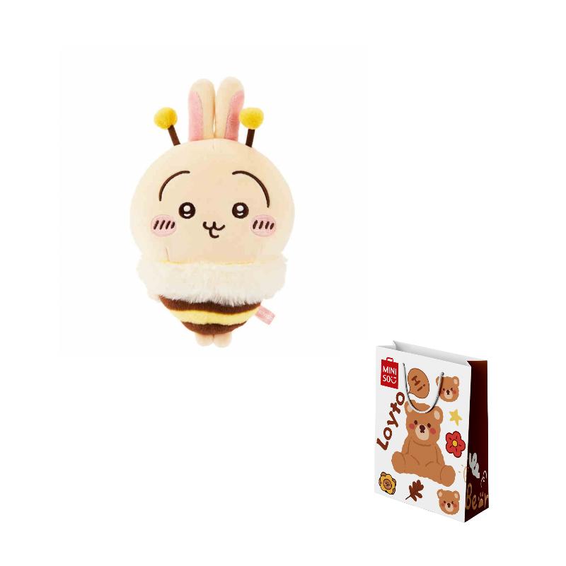 MINISO x Chiikawa Хачиварэ, Чиикава, Усаги Сезон Сакуры Пчелиные Куклы Плюшевая Кукла Трубы Высокая Кукла