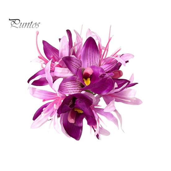 Заколка для волос в форме цветка женская летняя заколка для волос сбоку 3D-заколка для волос в форме цветка для повседневной носки на различные случаи жизни