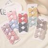 4Pcs/Set Lovely Plaid Mini 2.5" Hair Bows Clips for Baby Girls Sweet Candy Color Hairpins Headwear Barrettes Hair Accessories
