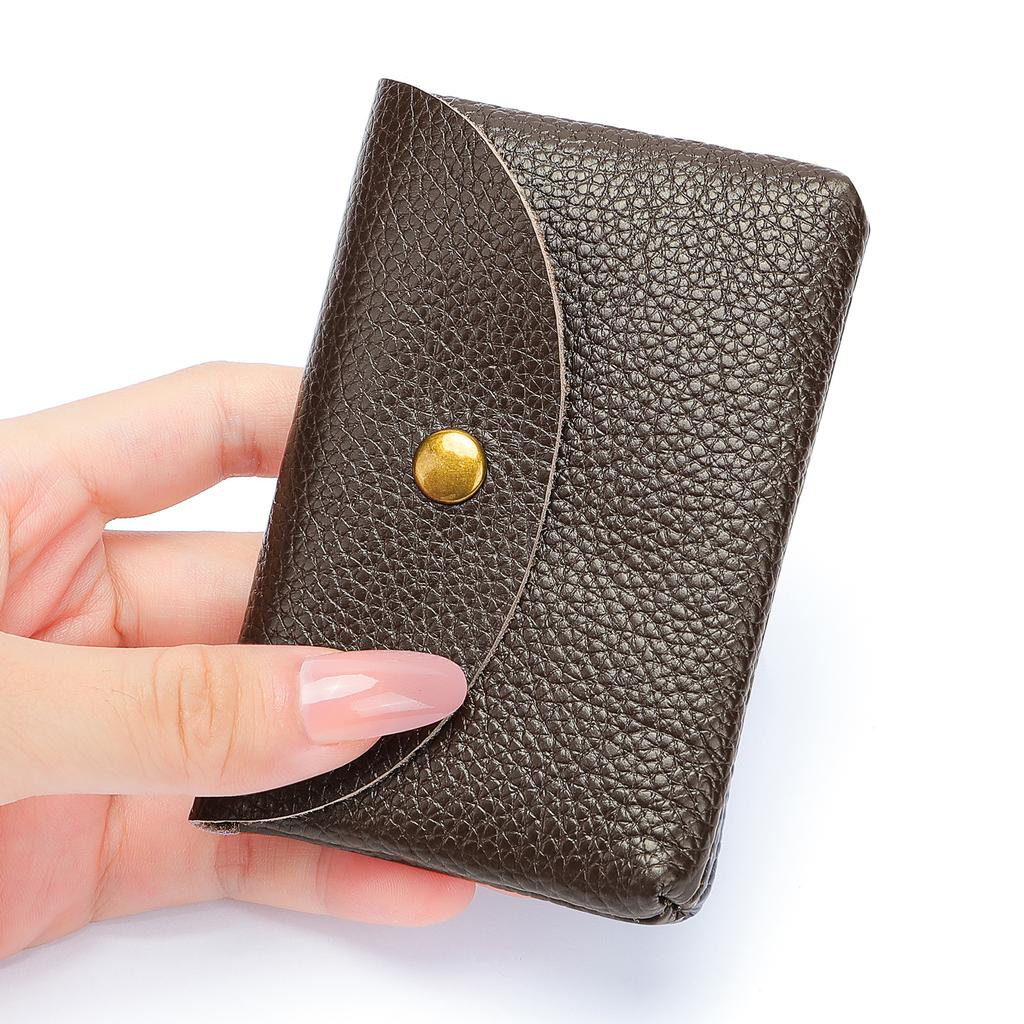 New Retro Leather Mini Minimalist Storage Card Bag Mens Top Cowhide Pocket Money ID Cards Credit Card Holder Slim Wallet