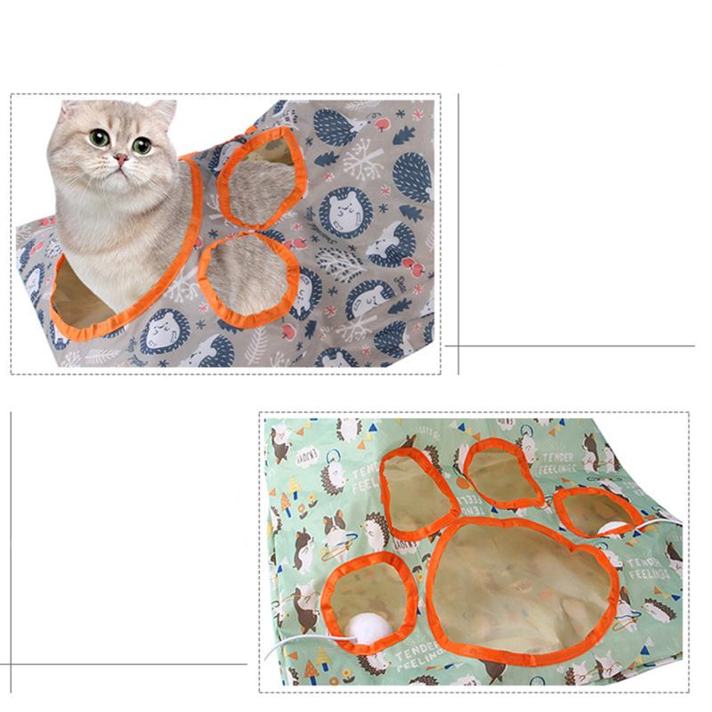Three-layer Sound Paper Cat Tunnel Interesting Breathable Cat-claw-shaped Hole Tear-resistance