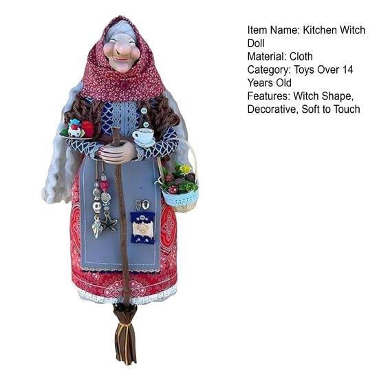 1/2 шт. Кукла-ведьма ручной работы для кухни, удачи, кулинарии, ведьмы, тканевая кукла, украшение, винтажное украшение для дома, офиса, подарок для мамы и друзей