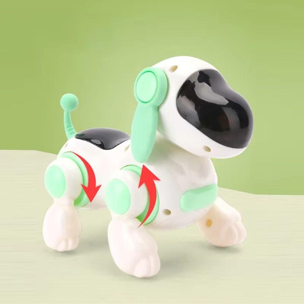 with LED Dog Walking Dancing Toy Plastic Robot Electronic Dog Children's Christmas Gift