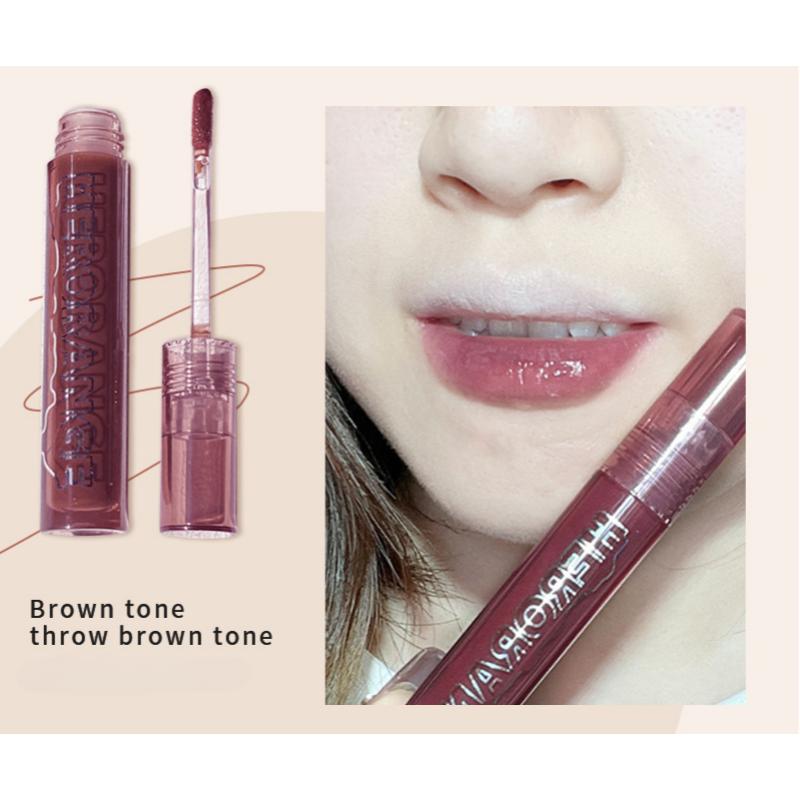 HER ORANGE Lava Paste Шоколадное зеркало Глазурь для губ Водяной туман Роса для губ Женский блеск для губ Нектар для губ Водный блеск Помада Летняя глазурь для губ