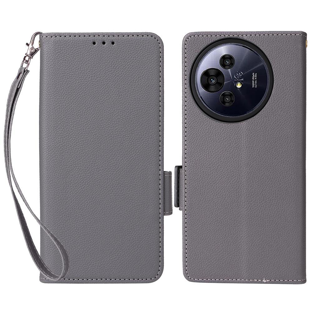 For TCL 50 Pro Nxtpaper 5G/50 Nxtpaper 5G/TCL P10/60 XE Case with Wrist Strap Litchi Texture PU Leather Wallet Phone Cover