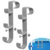 Pool Pole Hook Pool Skimmer Net Holder 3-Hook Pool Pole Hanger Pool Accessories Holder for Above Ground Pools Pool Brush Water Pipe