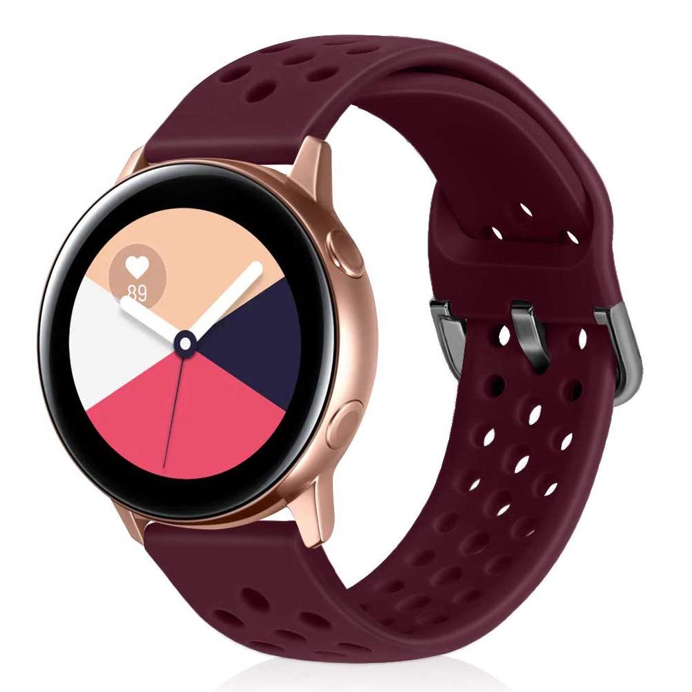 20mm 22mm Silicone Strap For Samsung Galaxy Watch 6/5/4/3/Huawei Watch 4/3/GT2 Sports Bracelet Wristband Amazfit GTR/GTS 4 band