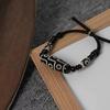 National Ceramic Style Dzi Bead Bracelet Unisex Jewelry For 2024 Summer