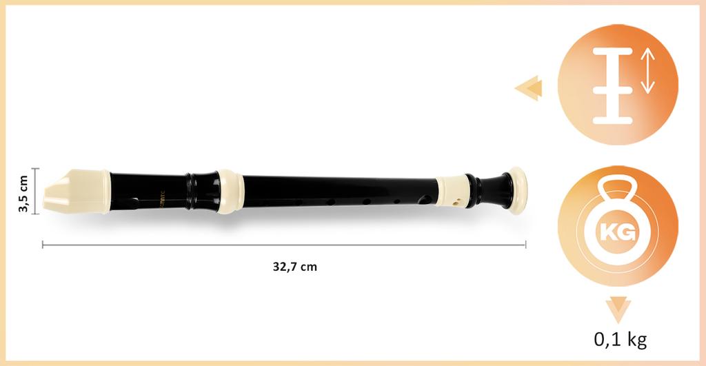 MusicMate MM-F15 GentleFlow C Soprano Recorder