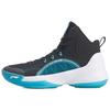 Li Ning Yu Shuai TD Court Shock Absorption Rebound Mid-Top Basketball Shoes Men Sneakers Black Blue ABPQ027-2