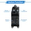 X Autohaux Power Window Switch for Toyota Yaris Black Front Right Driver Side Window Control Switch