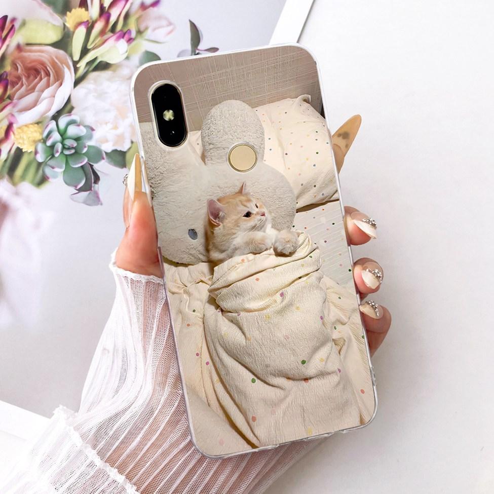 Cover For Redmi S2 Case Y2 Transparent Cute Cat Fashion Butterfly Funny Painted Casing For Redmi Y2 M1803E6G M1803E6H M1803E6I