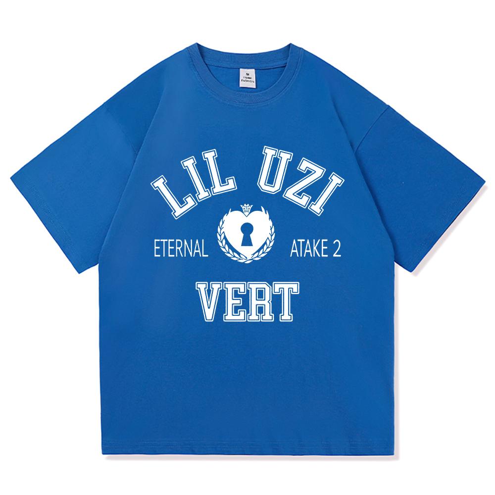 Lil Uzi Vert Eternal Atake 2 T Shirt Women Harajuku Graphic Letter Tshirt Unisex High Quality Retro Sand Cotton Tees Shirts Tops
