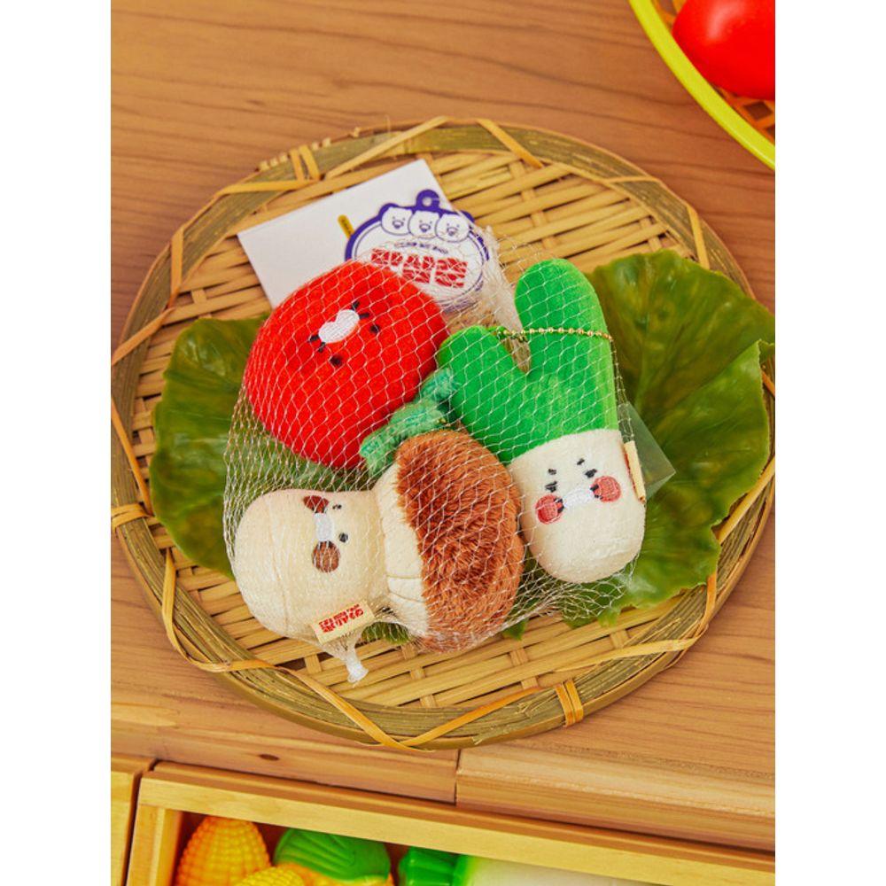 Kakao Friends Набор брелоков-кукол Masamchun Vegetable_Chunshik
