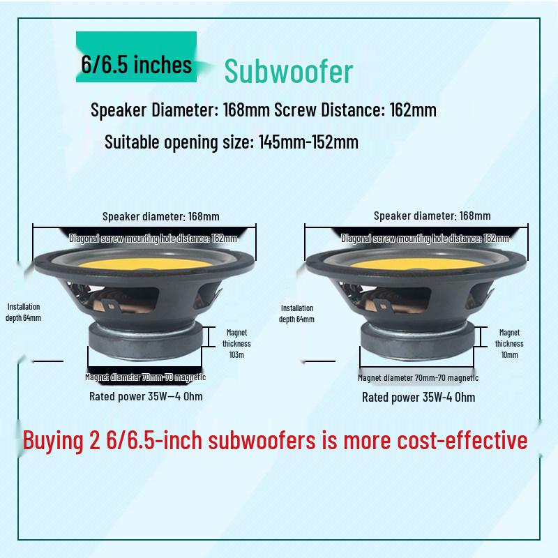 4-12 Inch Heavy Bass Car Subwoofer for Truck & Vehicle Audio