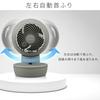 Iris Ohyama Circulator Fan, 20-tatami mat capacity, Oscillating, Remote Control, DC Motor, Energy-Saving, Powerful Airflow, Compact, Quiet, Desktop,