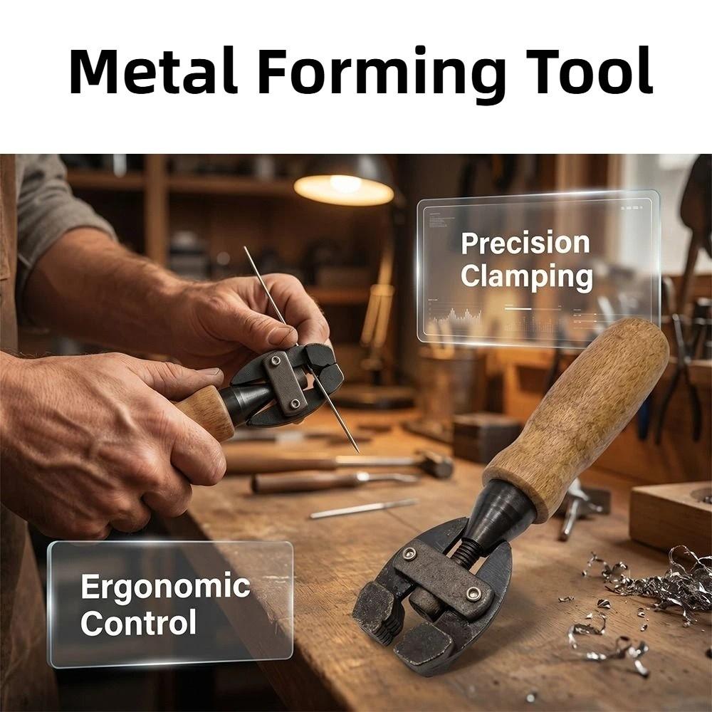High Carbon Steel Hand Vise Hollow Handle Clamping Tool Metal Forming Tool Jewelry Making