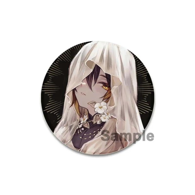 32/44/58mm Anime Genshin Impact Badge Zhongli Cartoon Brooches On Backpack Clothes Handmade Round Enamel Pins for Jewelry Gift Accessories