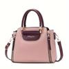 PU Leather Handbag for Women, Fashionable Small Square Tote Bag, Casual Versatile Shoulder & Crossbody Purse