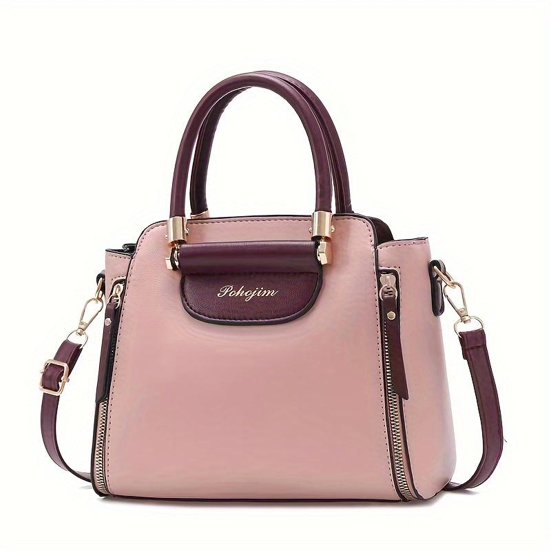 PU Leather Handbag for Women, Fashionable Small Square Tote Bag, Casual Versatile Shoulder & Crossbody Purse