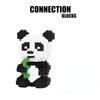 390Pcs Self-Locking Bricks DIY Assembly Panda Children Educational Mini Building Blocks Animal Model Bricks