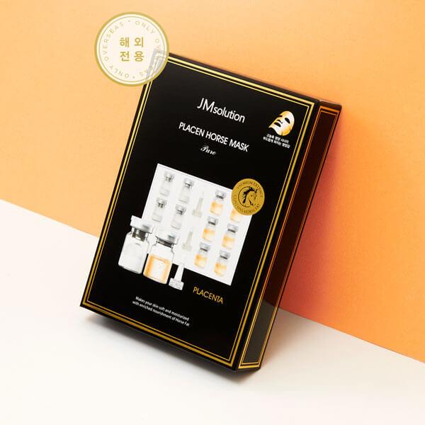 JMSOLUTION ПЛАЦЕНОВАЯ МАСКА PURE #LANOLIN #HORSE #COLLAGEN, Увлажнение, Kbeauty, Корейская косметика, образец