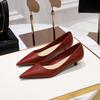 Осенние женские туфли-лодочки в корейском стиле, модные женские туфли на низком каблуке с острым носком, офисные женские туфли-оксфорды, Femme Zapatos