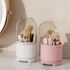 1pc ° Rotating Makeup Box, Detachable Box, Transparent Dust-proof Pen Holder, Eyeshadow Brush Holder, Lipstick Box, Desktop