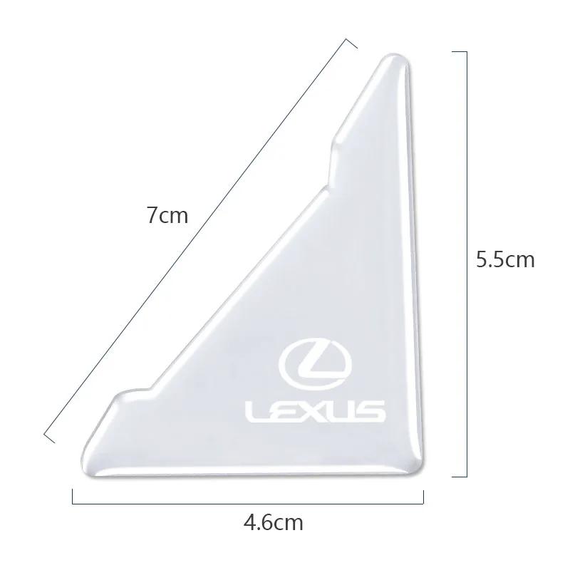 THQP1 2Pcs Car Door Protection Sticker Dash-proof Buffer Adhesive For Lexus F SPORT ES RX NX LS UX LM LX GX LC RZ IS CT GS RC HS SC TX