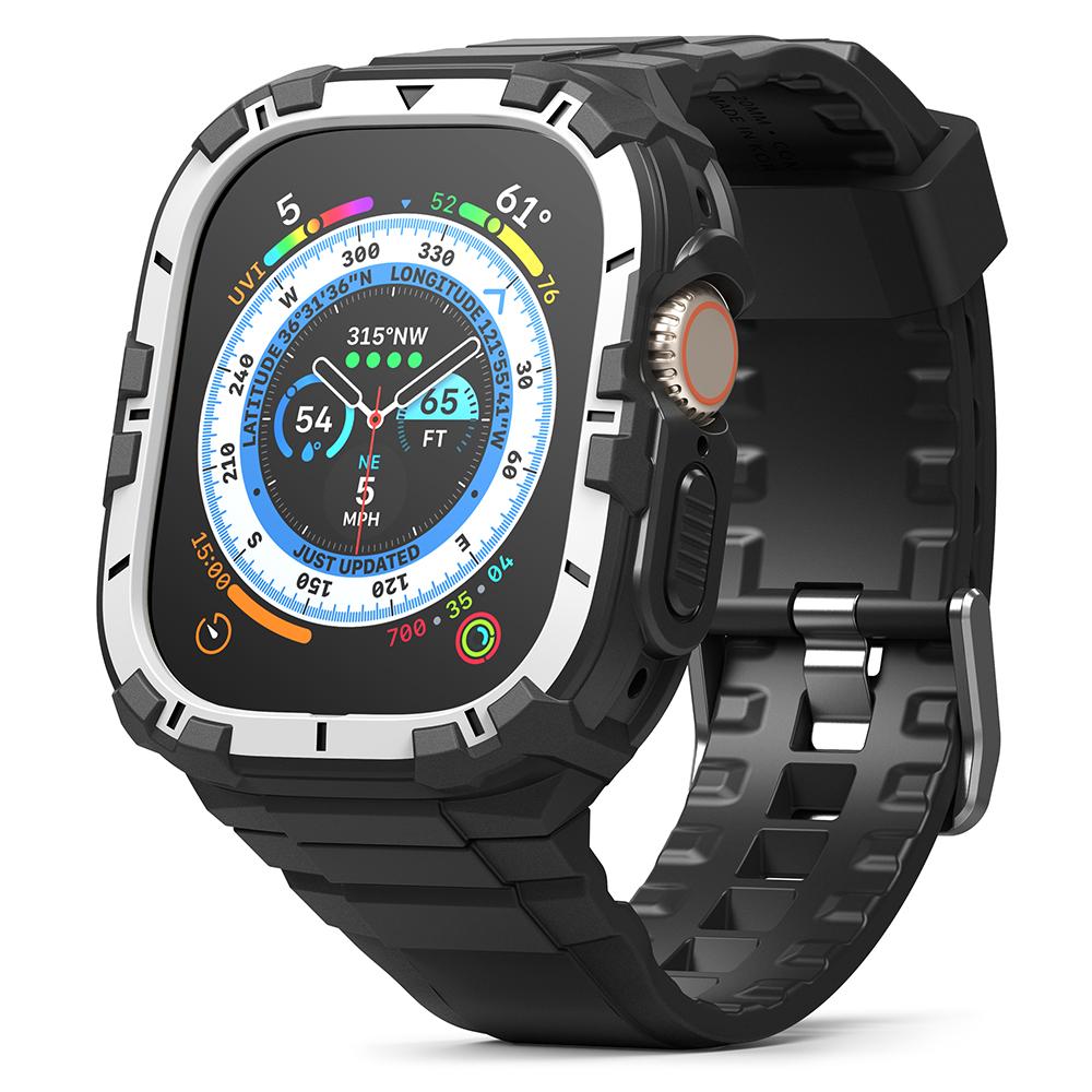 Lingke Чехол-броня с интегрированным ремешком для Apple Watch Ultra 3 2 1 Fusionx Guard