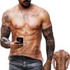 Мужская мода Fun Muscle 3D Printed Top с круглым вырезом повседневные футболки с коротким рукавом